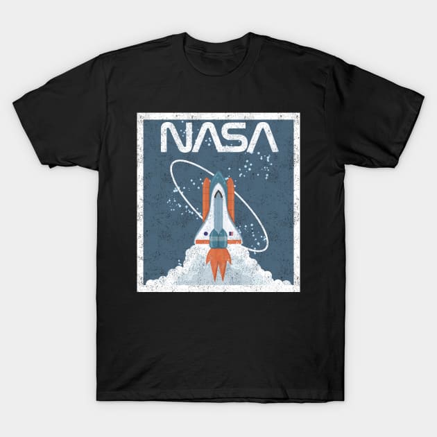 NASA retro shuttle T-Shirt by PaletteDesigns